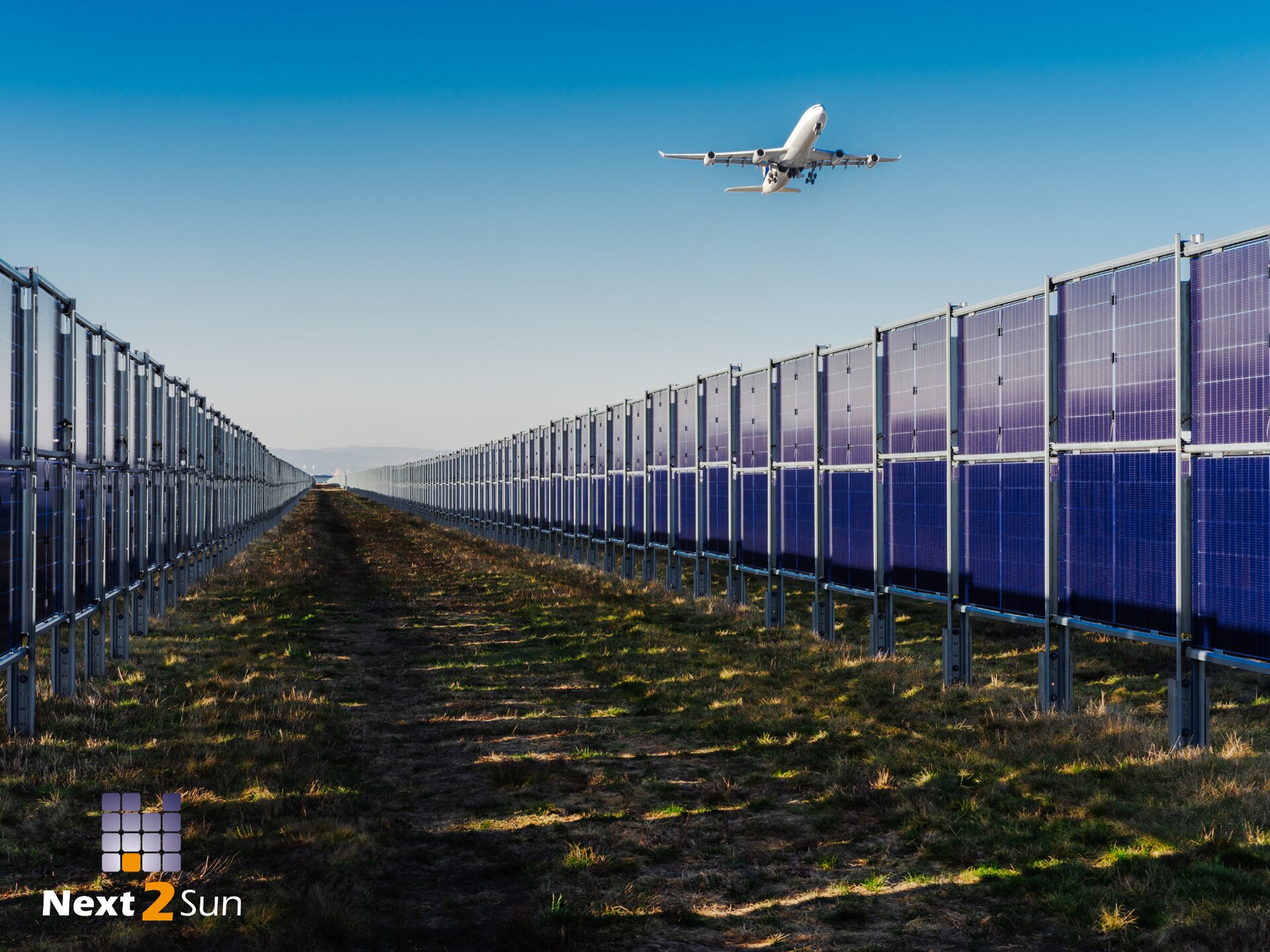 Next2Sun Solaranlage am Frankfurter Flughafen &ndash; 17,4 MWp